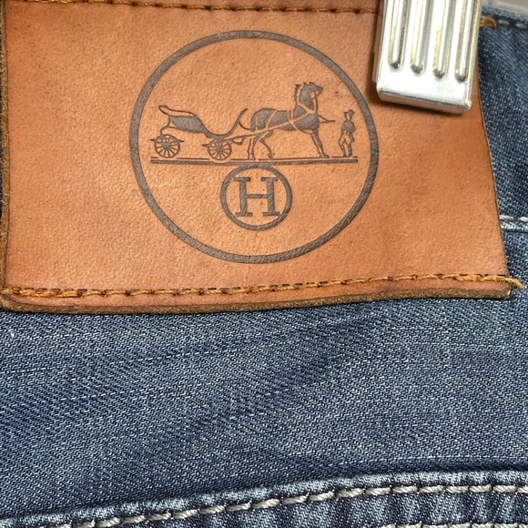 Hermes Paris Mens Sz 42 (42x30) Denim Blue Jeans (AA23) - Picture 3 of 10
